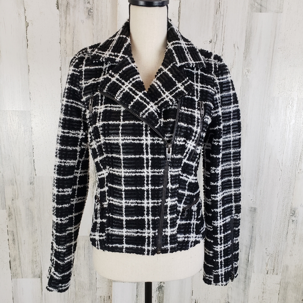 Kut From The Kloth Eveline Moto Jacket Sz XS